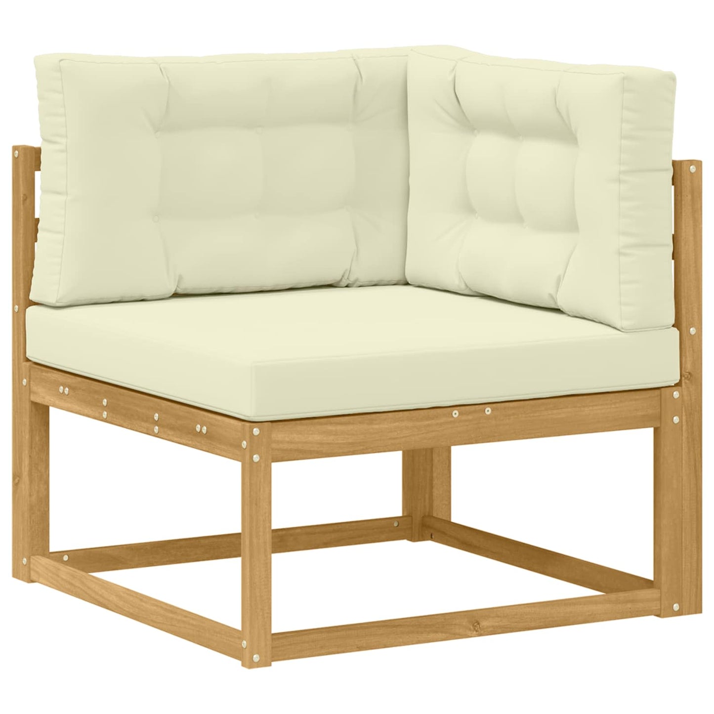 Udendørs Hjørnesofa Polyester Hvid