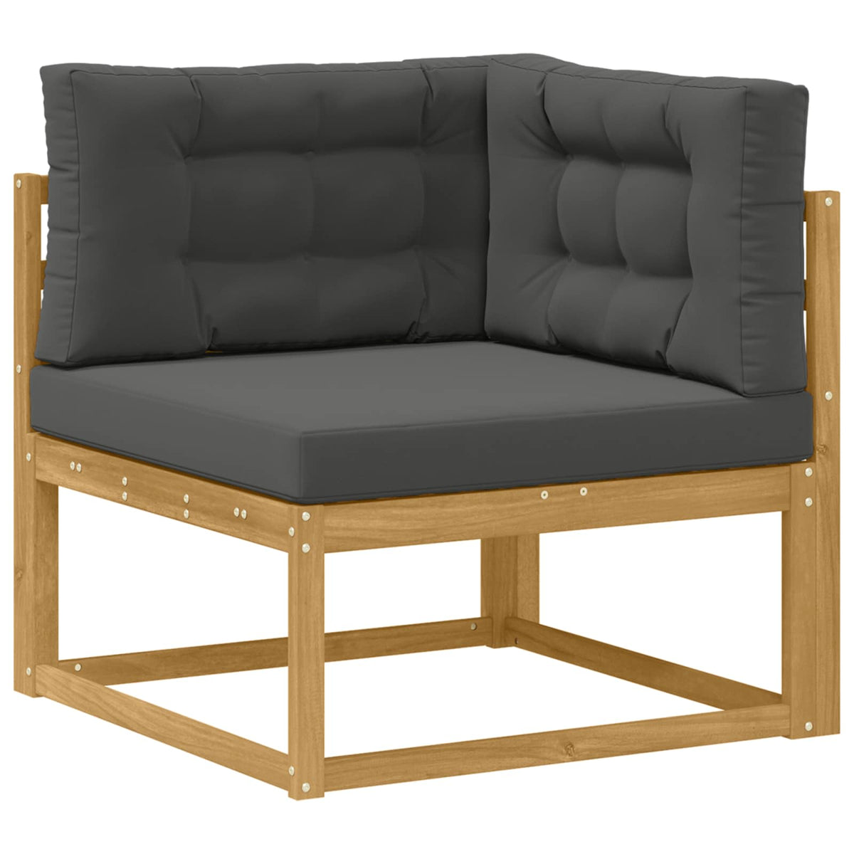 Udendørs Hjørnesofa Polyester Hvid