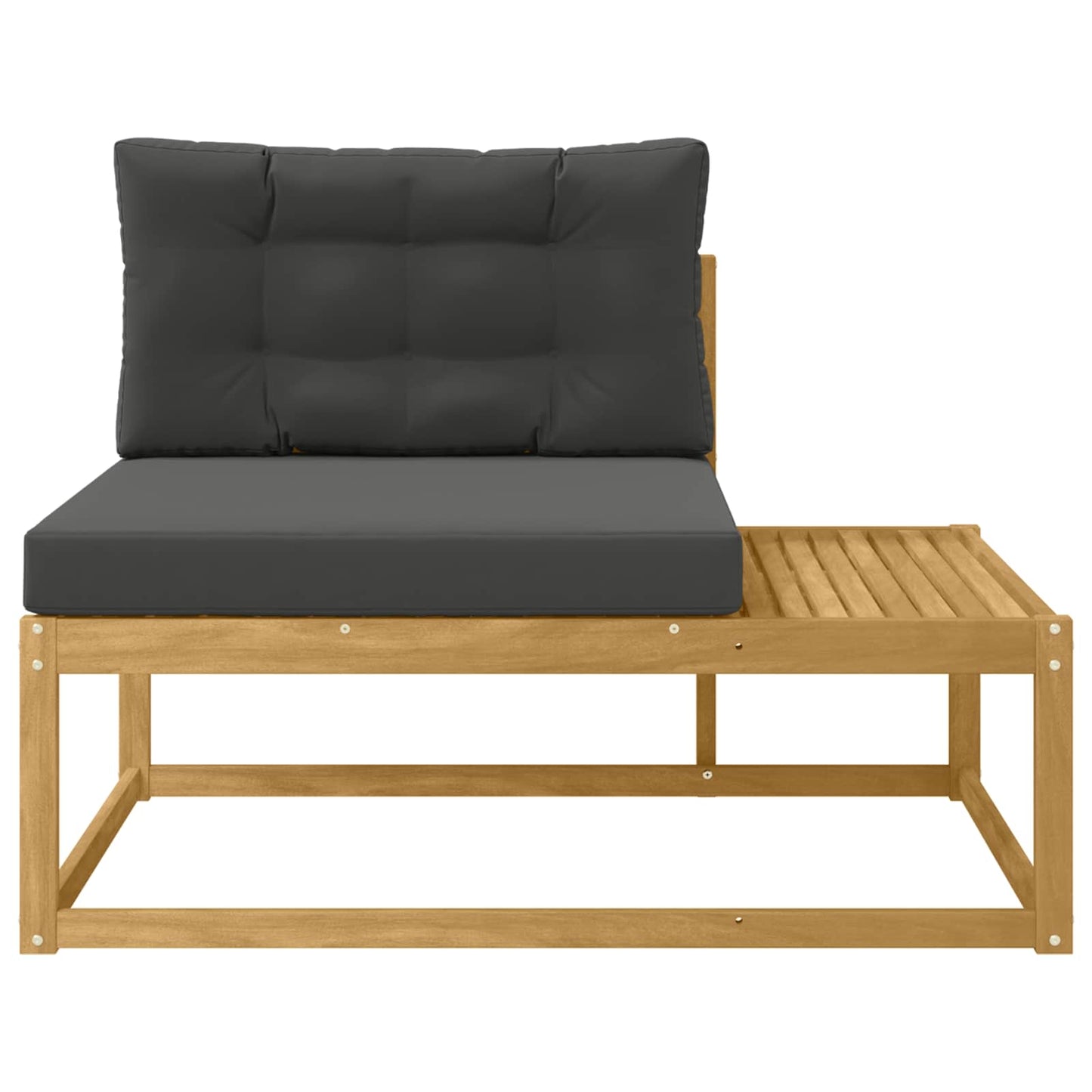 Udendørs Modulsofa med pude Hvid 115 x 83 x 73 cm Polyester