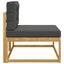 Udendørs Modulsofa med pude Hvid 115 x 83 x 73 cm Polyester