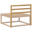 Rygstøtte Modul Hvid 79 x 4 x 73 cm Massivt Akacietræ