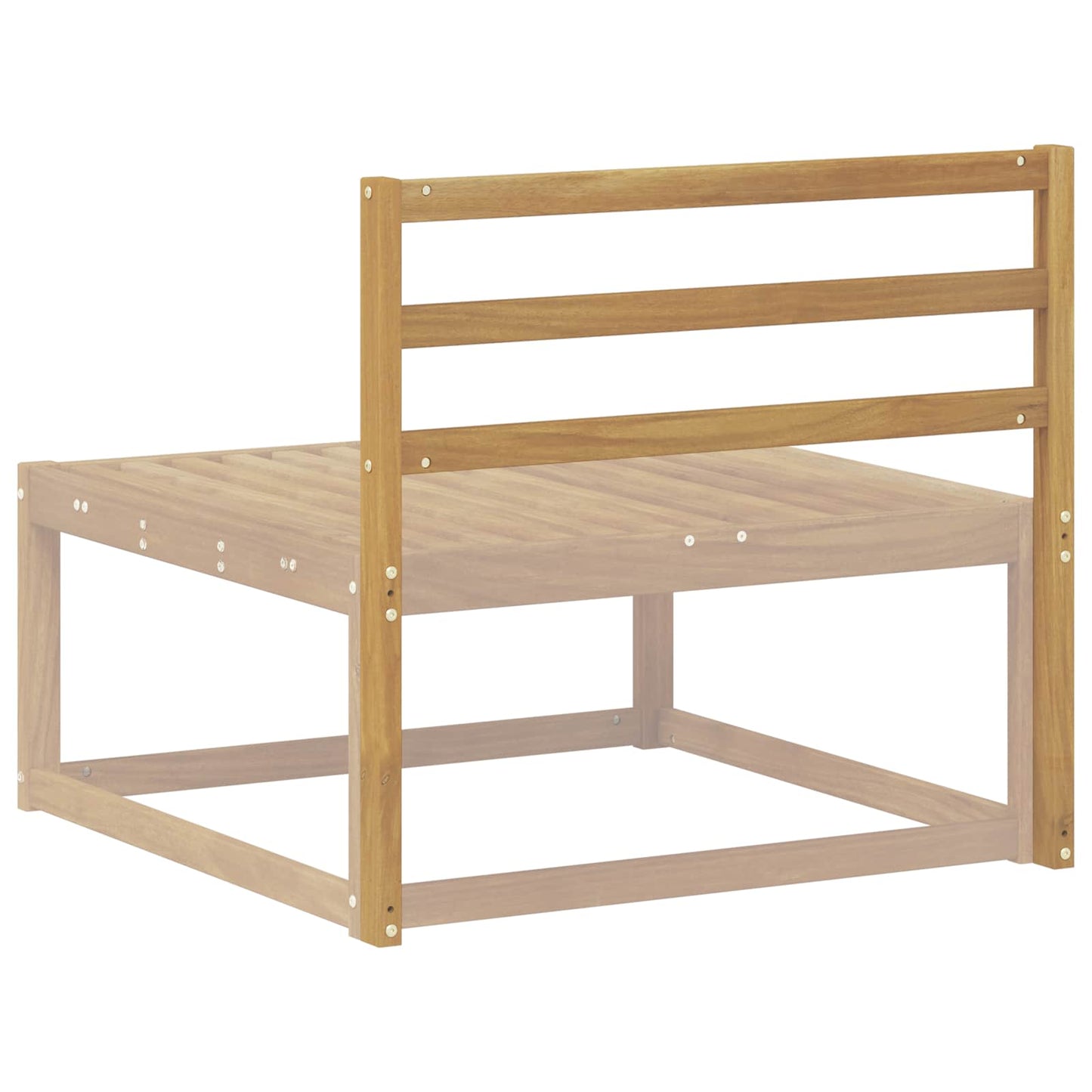 Rygstøtte Modul Hvid 79 x 4 x 73 cm Massivt Akacietræ