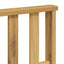 Armlæn Modul 2 stk. Hvid 80 x 6 x 61 cm Massivt Akacietræ