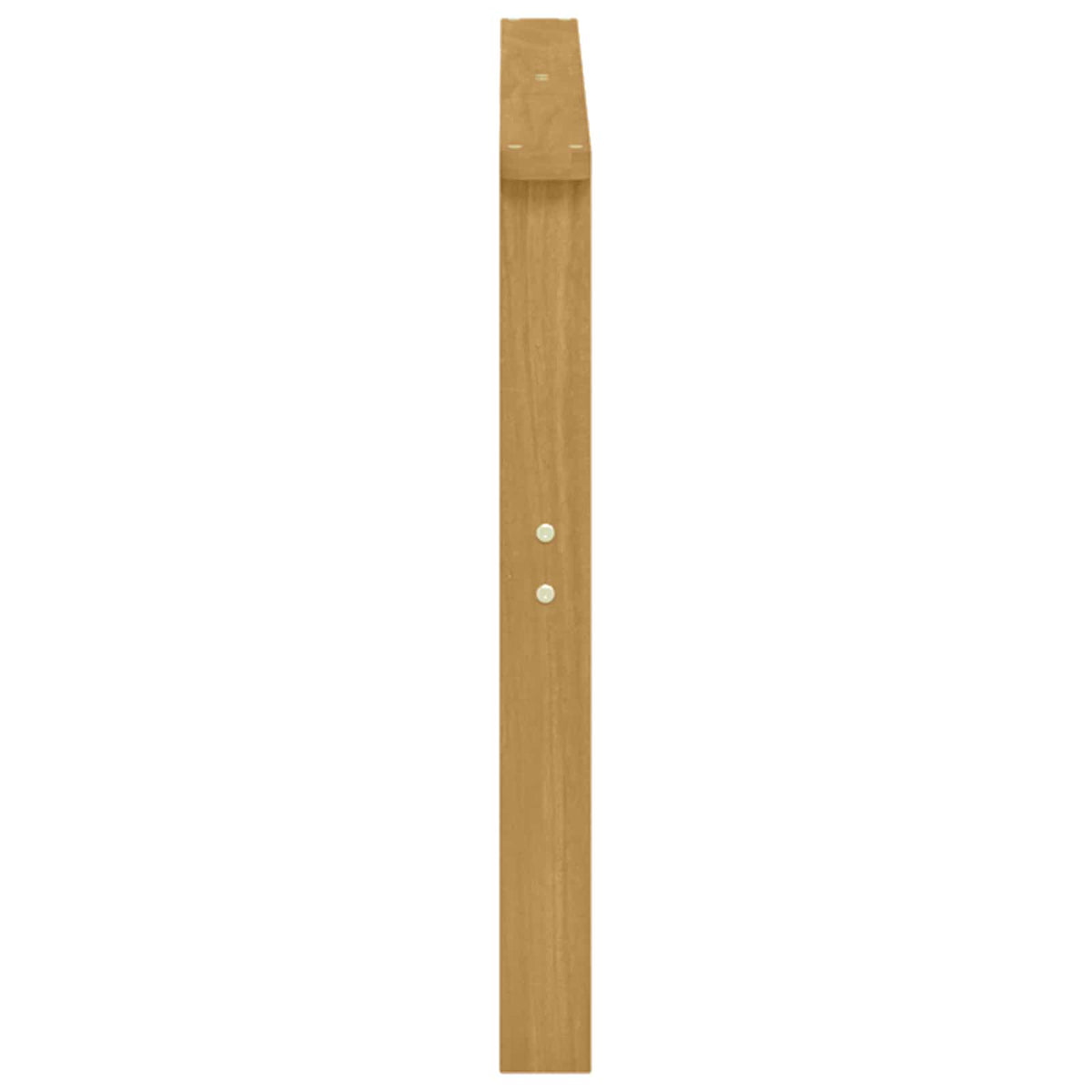 Armlæn Modul 2 stk. Hvid 80 x 6 x 61 cm Massivt Akacietræ