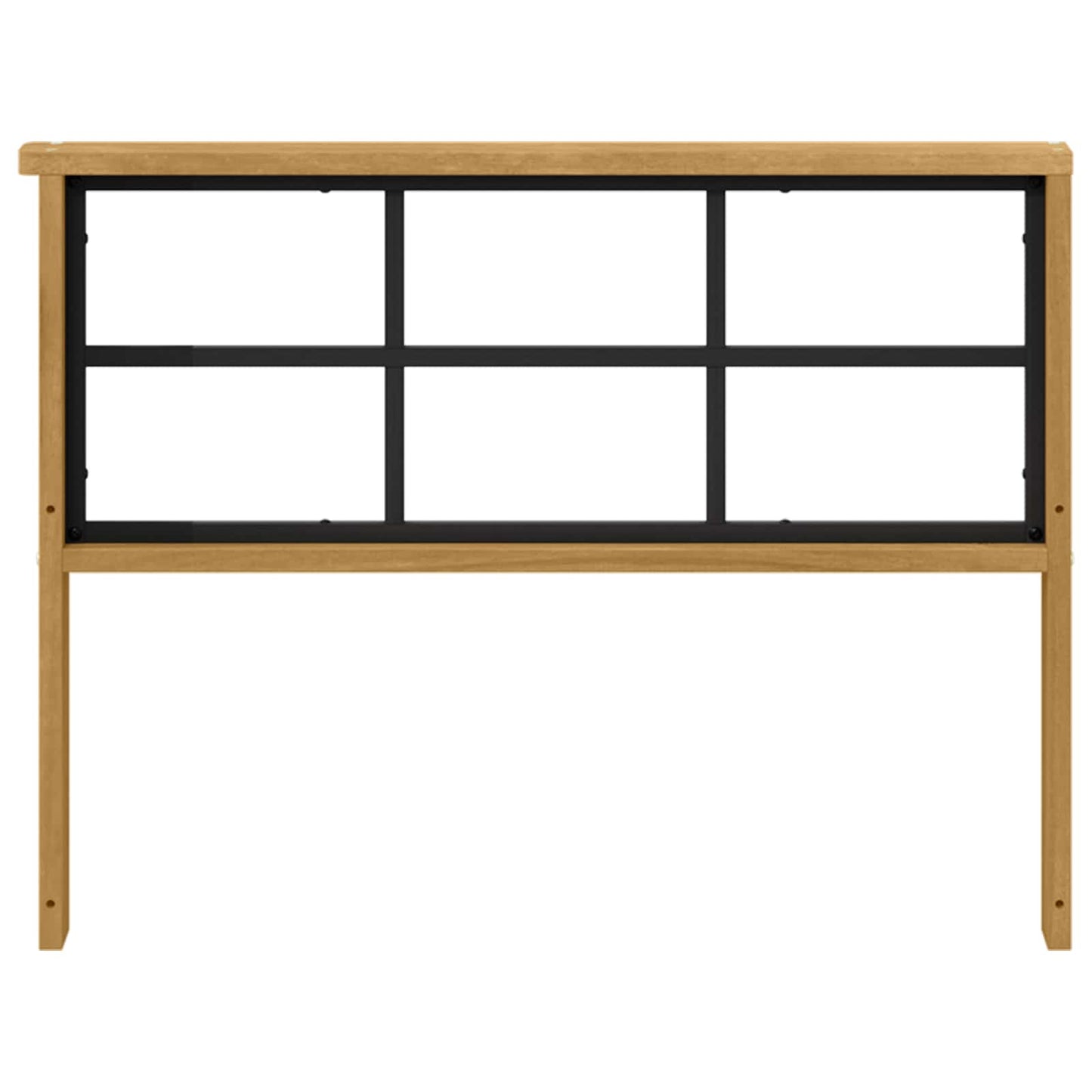 Armlænsmodul 2 stk. Hvid 80 x 6 x 61 cm Massivt Akacietræ