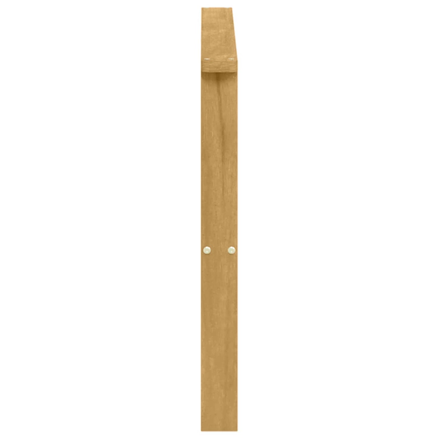 Armlænsmodul 2 stk. Hvid 80 x 6 x 61 cm Massivt Akacietræ