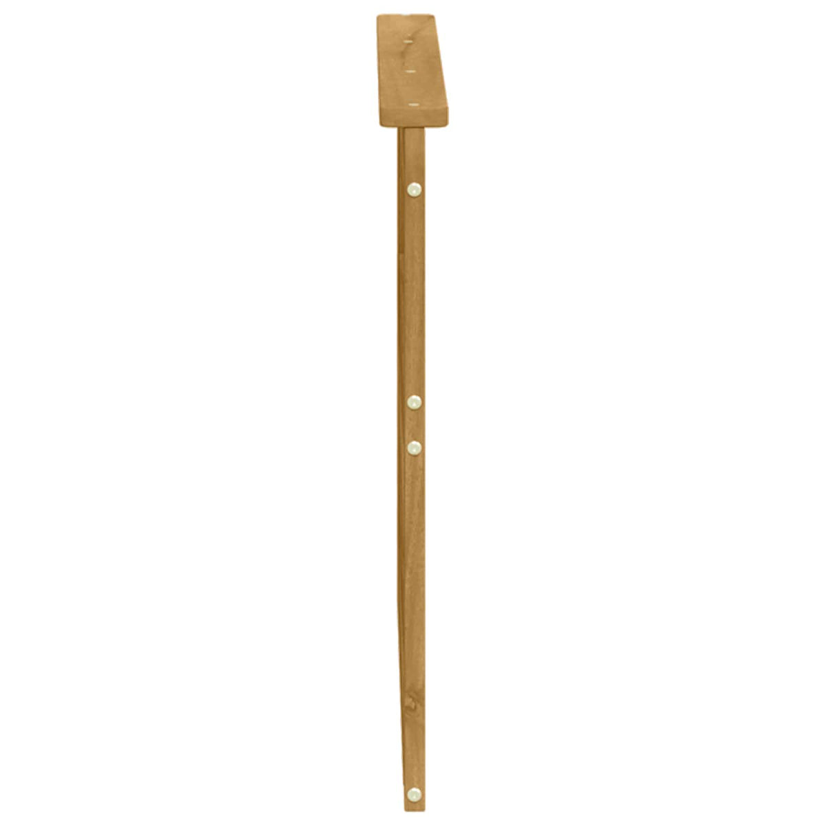 Armlænsmodul 2 stk. Hvid 79 x 6 x 61 cm Massivt Akacietræ