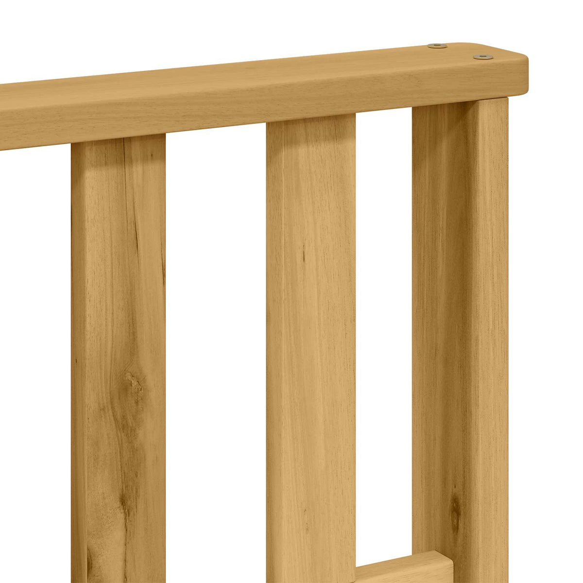 Armlænsmodul 2 stk. Hvid 80 x 6 x 61 cm Massivt Akacietræ