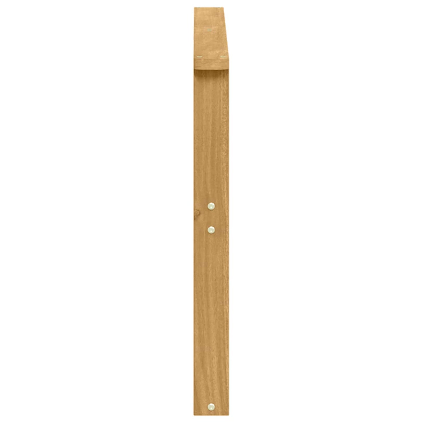 Armlænsmodul 2 stk. Hvid 80 x 6 x 61 cm Massivt Akacietræ