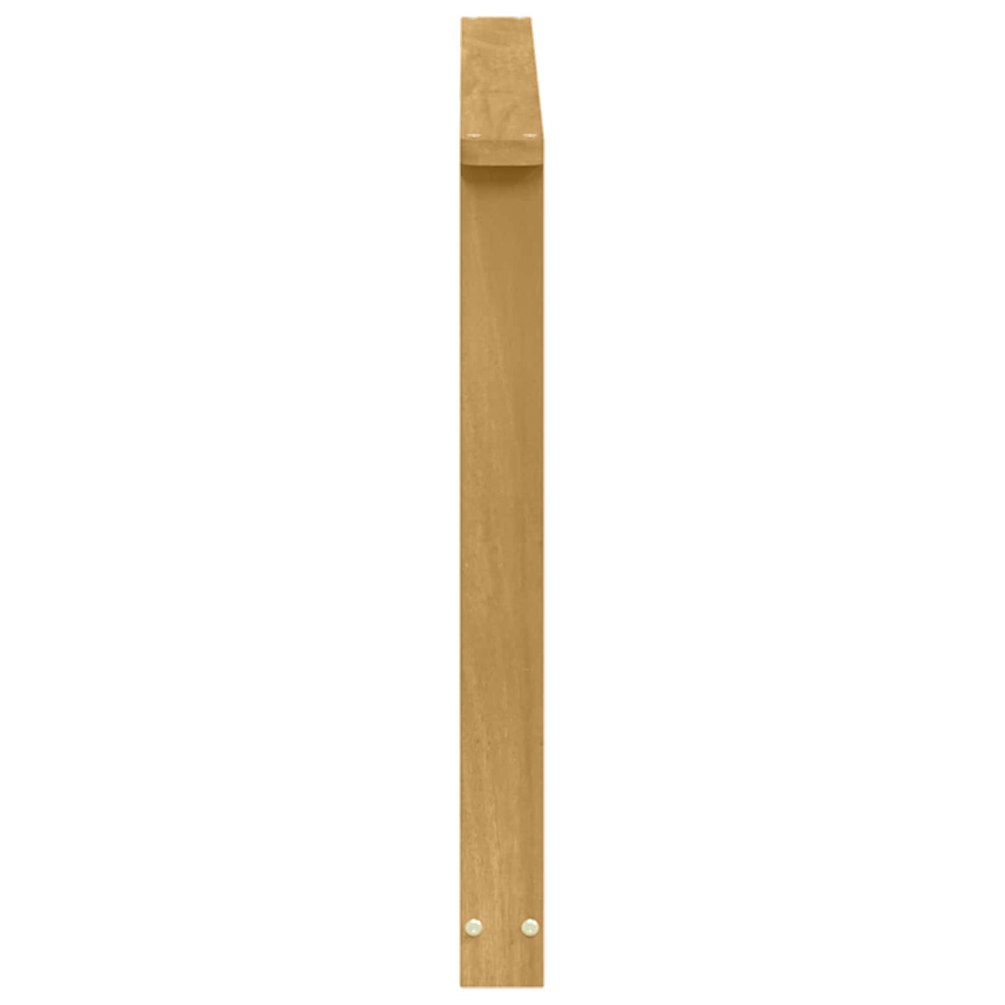 Armlænsmodul 2 stk. Hvid 80 x 6 x 61 cm Massivt Akacietræ