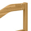 Armstøtte Modul 2 stk. Hvid 79 x 4 x 73 cm Massivt Akacietræ