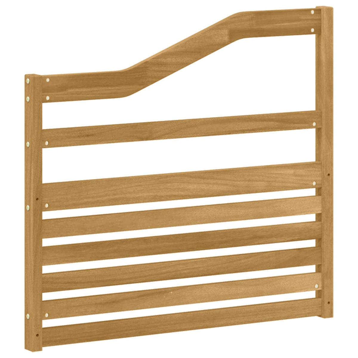 Armstøtte Modul 2 stk. Hvid 79 x 4 x 73 cm Massivt Akacietræ