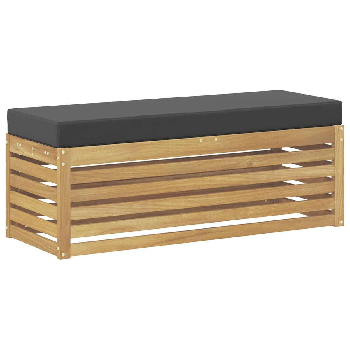 Udendørs sofagruppe Hvid og antracit 115 x 43 x 45 cm