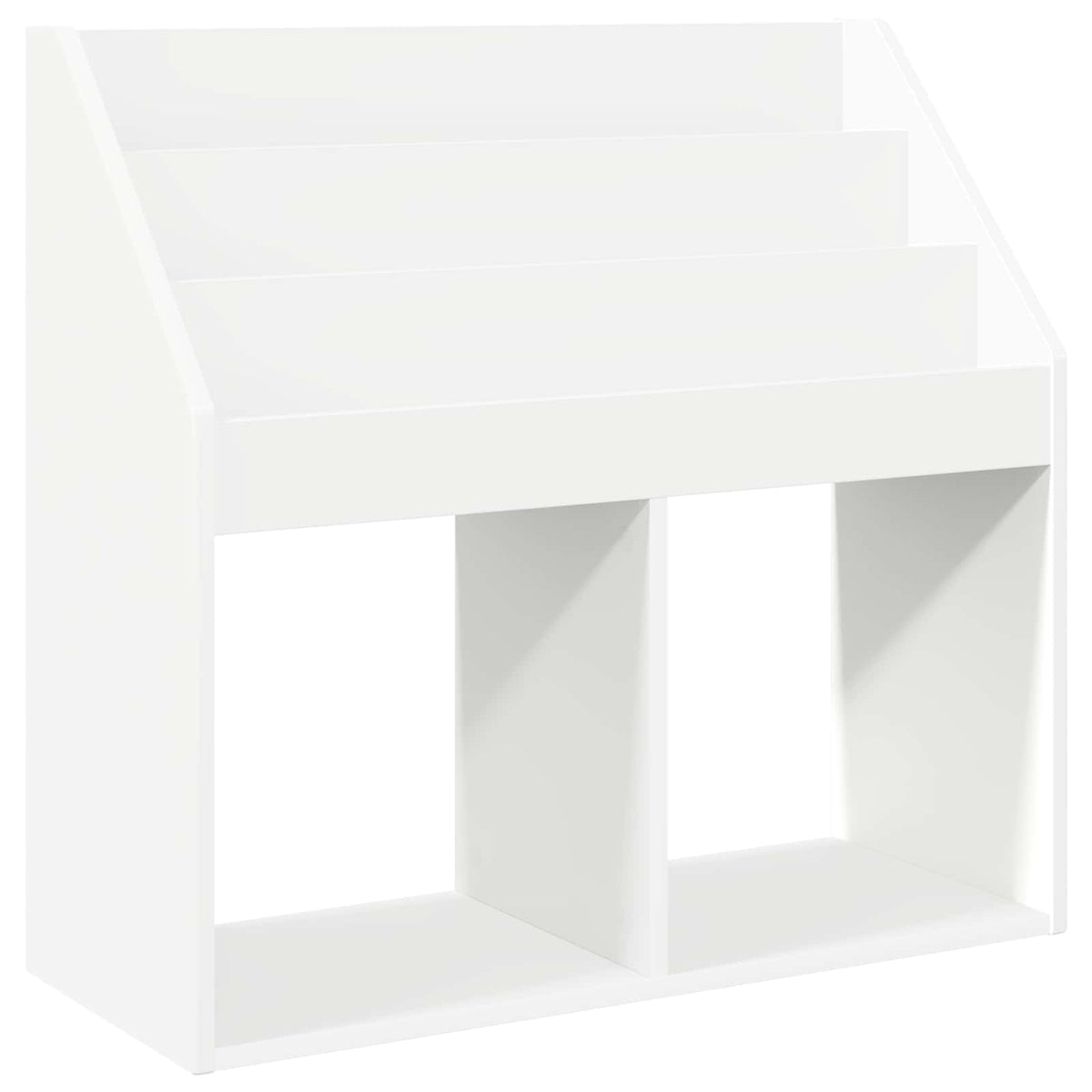 Børnebogreol Hvid 72,5 x 29,5 x 69 cm Konstrueret træ