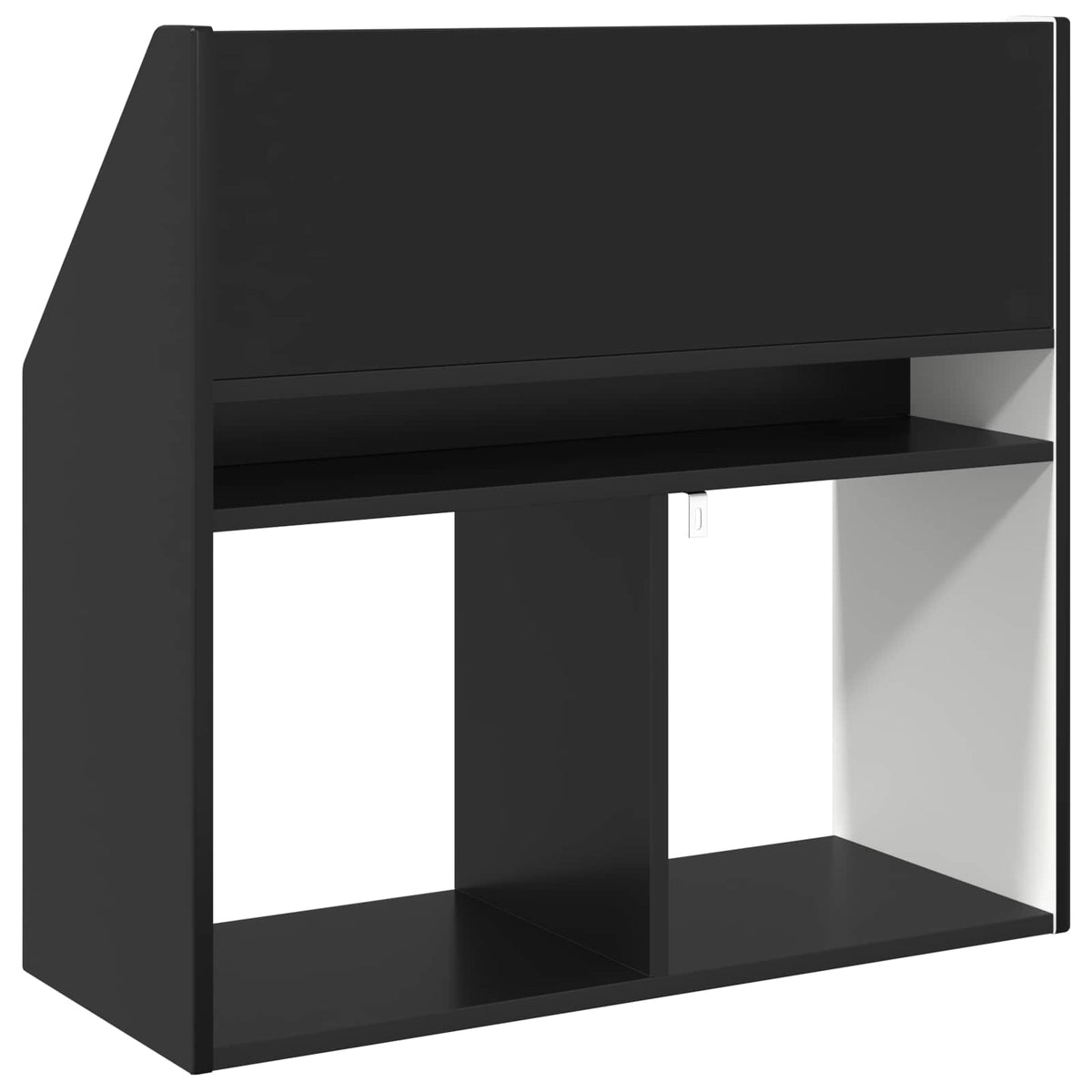 Børnebogreol Sort 72,5 x 29,5 x 69 cm Konstrueret træ