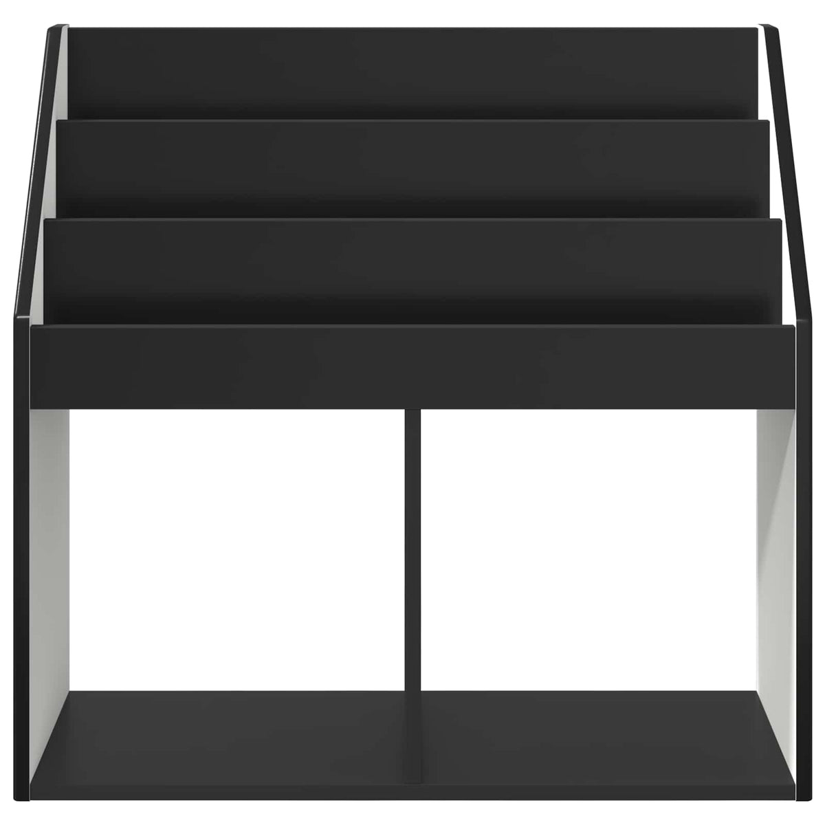 Børnebogreol Sort 72,5 x 29,5 x 69 cm Konstrueret træ