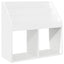 Børnebogreol Høj gloss hvid 72,5 x 29,5 x 69 cm Konstrueret træ