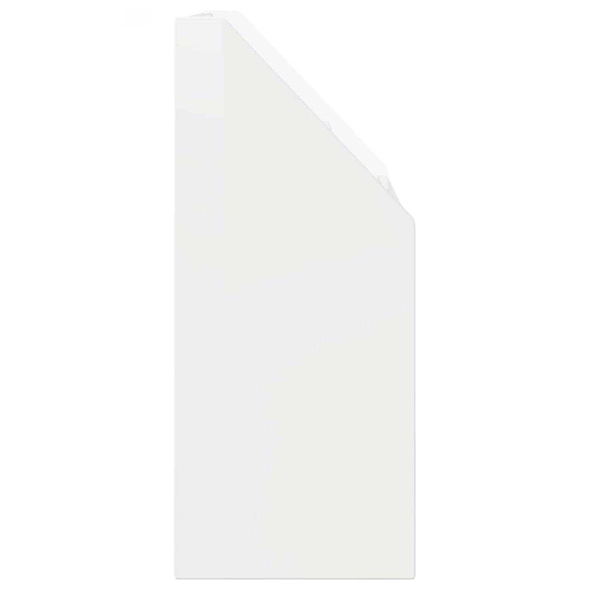 Børnebogreol Høj gloss hvid 72,5 x 29,5 x 69 cm Konstrueret træ