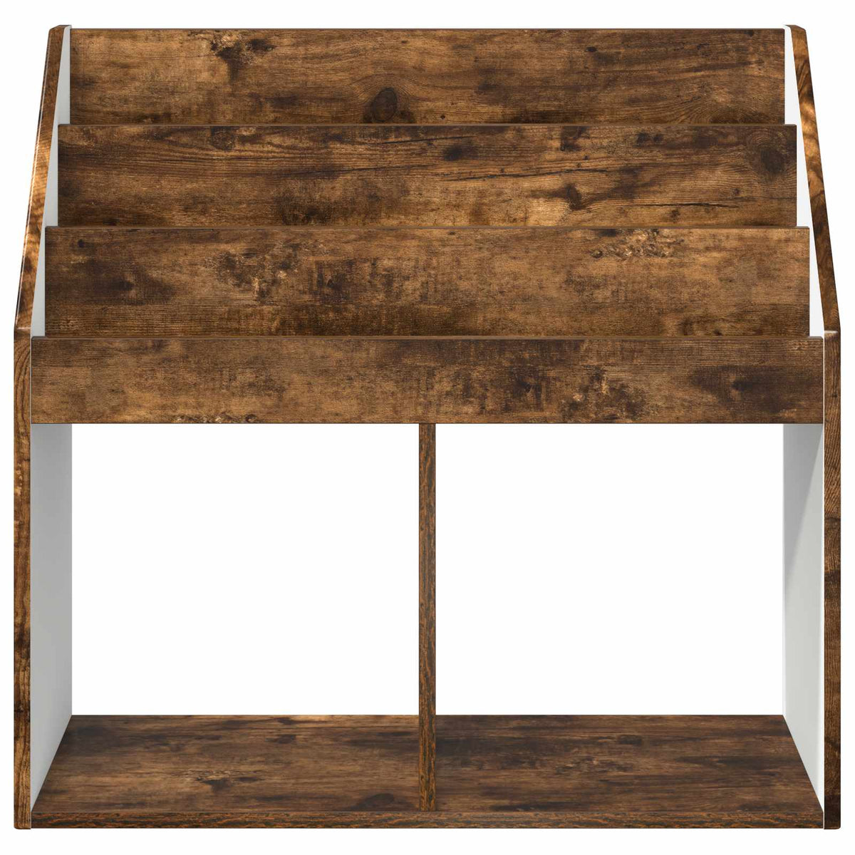 Børnebogreol Røget eg 72,5 x 29,5 x 69 cm Konstrueret træ