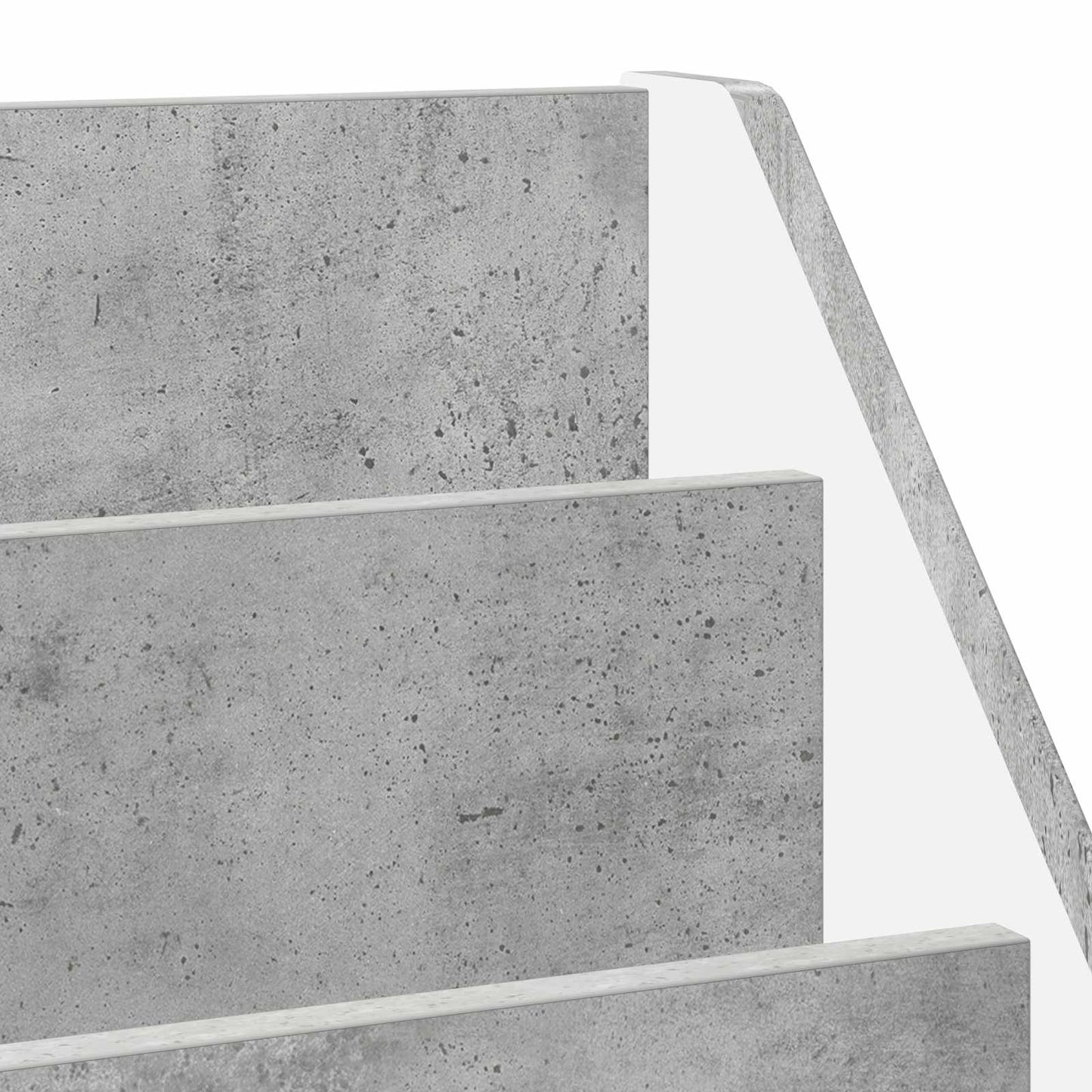 Børnebogreol Beton Grå 60 x 29,5 x 69 cm Konstrueret træ