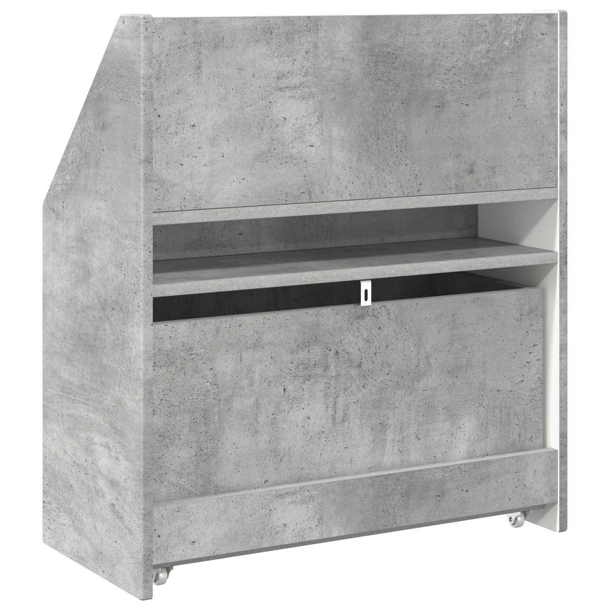 Børnebogreol Beton Grå 60 x 29,5 x 69 cm Konstrueret træ