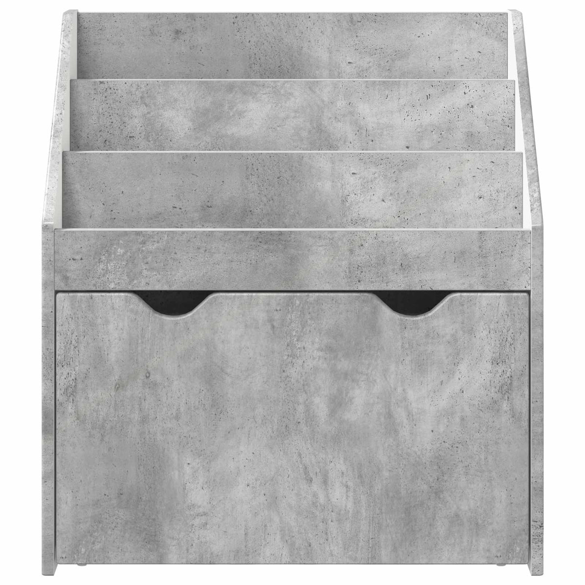 Børnebogreol Beton Grå 60 x 29,5 x 69 cm Konstrueret træ