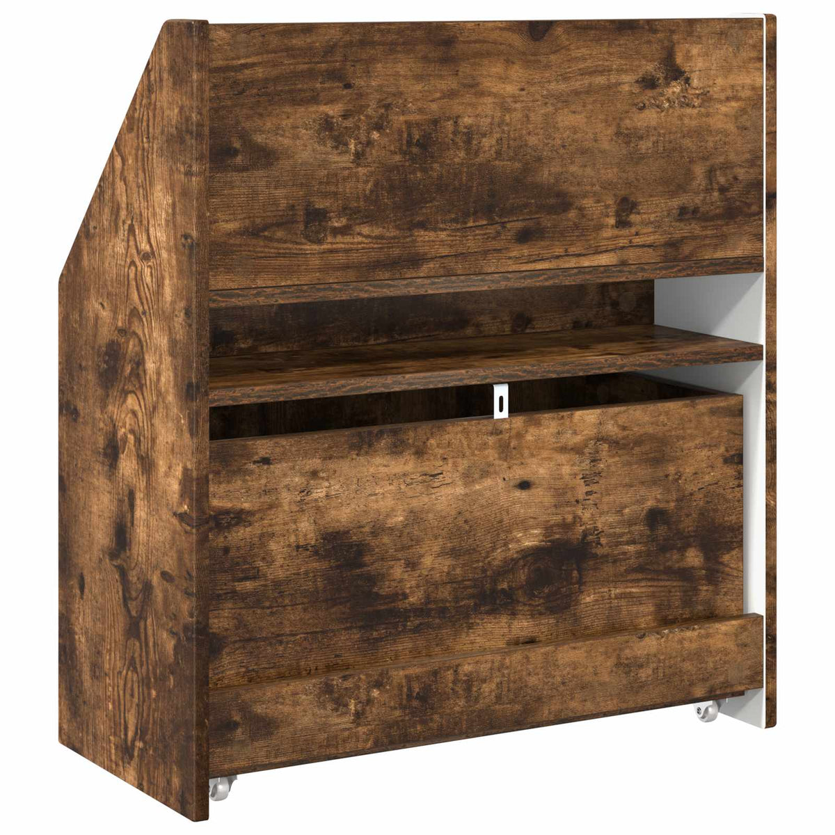 Børnebogreol Røget eg 60 x 29,5 x 69 cm Konstrueret træ