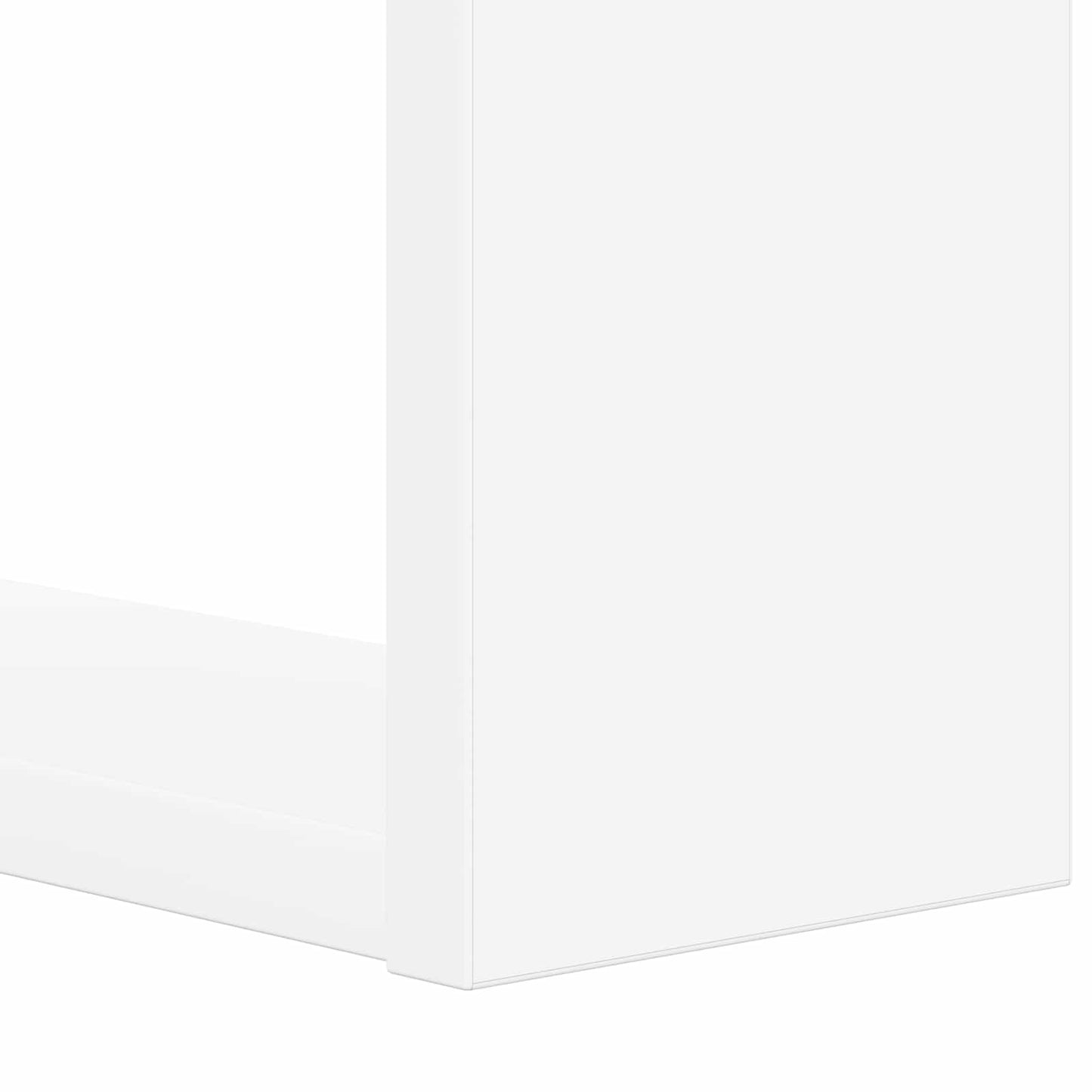 Bogreol 2 niveauer 52 x 25 x 71,5 cm Konstrueret træ Hvid