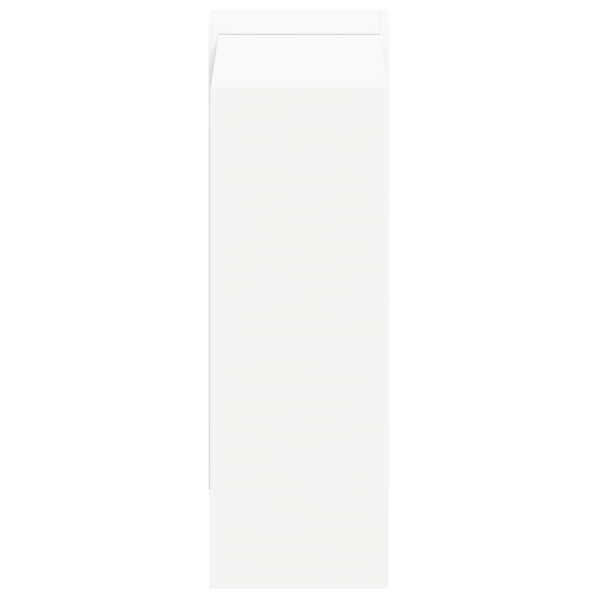 Bogreol 2 niveauer 52 x 25 x 71,5 cm Konstrueret træ Hvid
