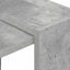 Bogreol 2 niveauer 52 x 25 x 71,5 cm Konstrueret træ Beton Grå