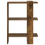 Bogreol 2 niveauer 52 x 25 x 71,5 cm Konstrueret træ Røget eg
