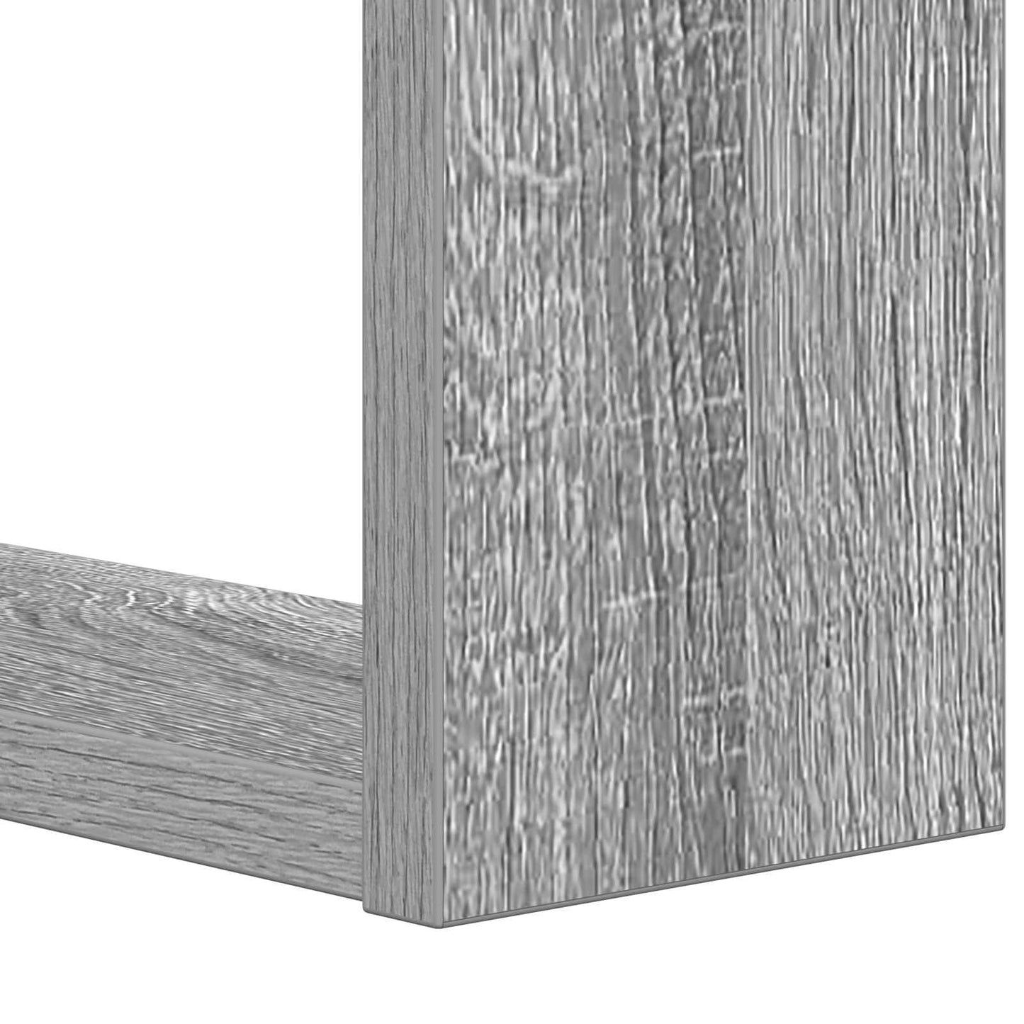 Bogreol 2 niveauer 52 x 25 x 71,5 cm Konstrueret træ Grå Sonoma
