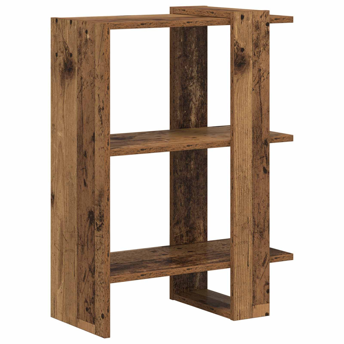 Bogreol 2 niveauer 52 x 25 x 71,5 cm Konstrueret træ