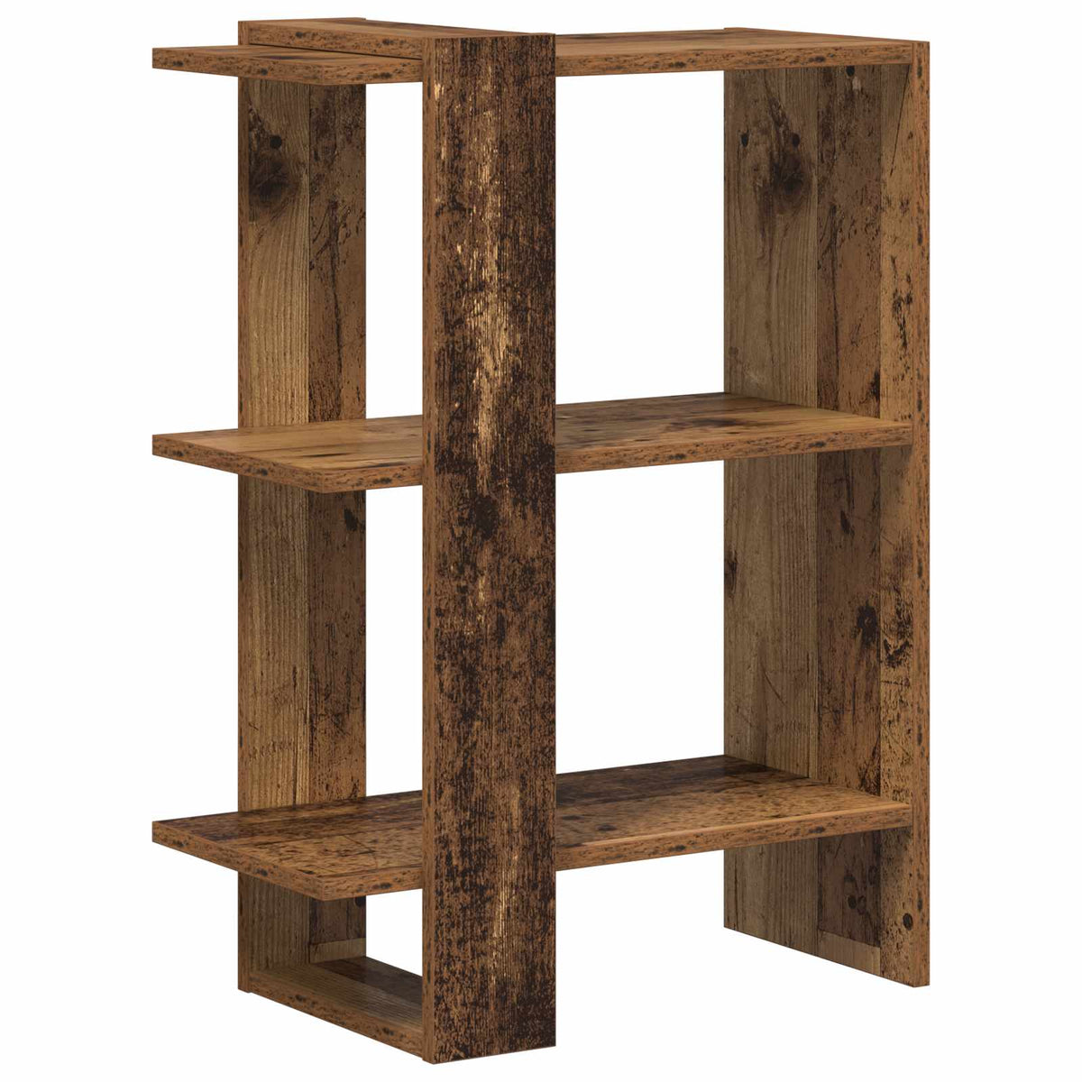 Bogreol 2 niveauer 52 x 25 x 71,5 cm Konstrueret træ