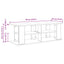 TV stand Gammelt træ 96 x 35 x 33,5 cm