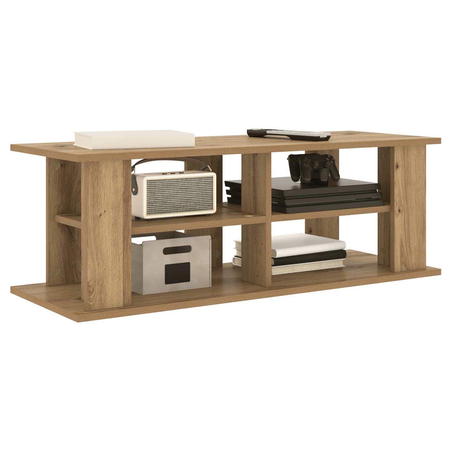 TV stand 96 x 35 x 33,5 cm Artisan Egetræ Konstrueret træ