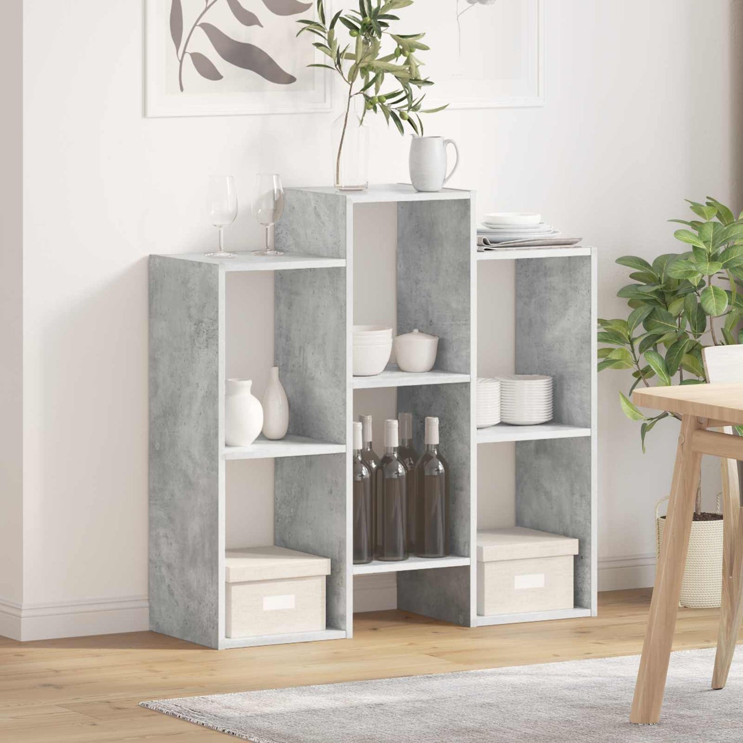 Sideboard Beton Grå 90 x 30 x 90 cm