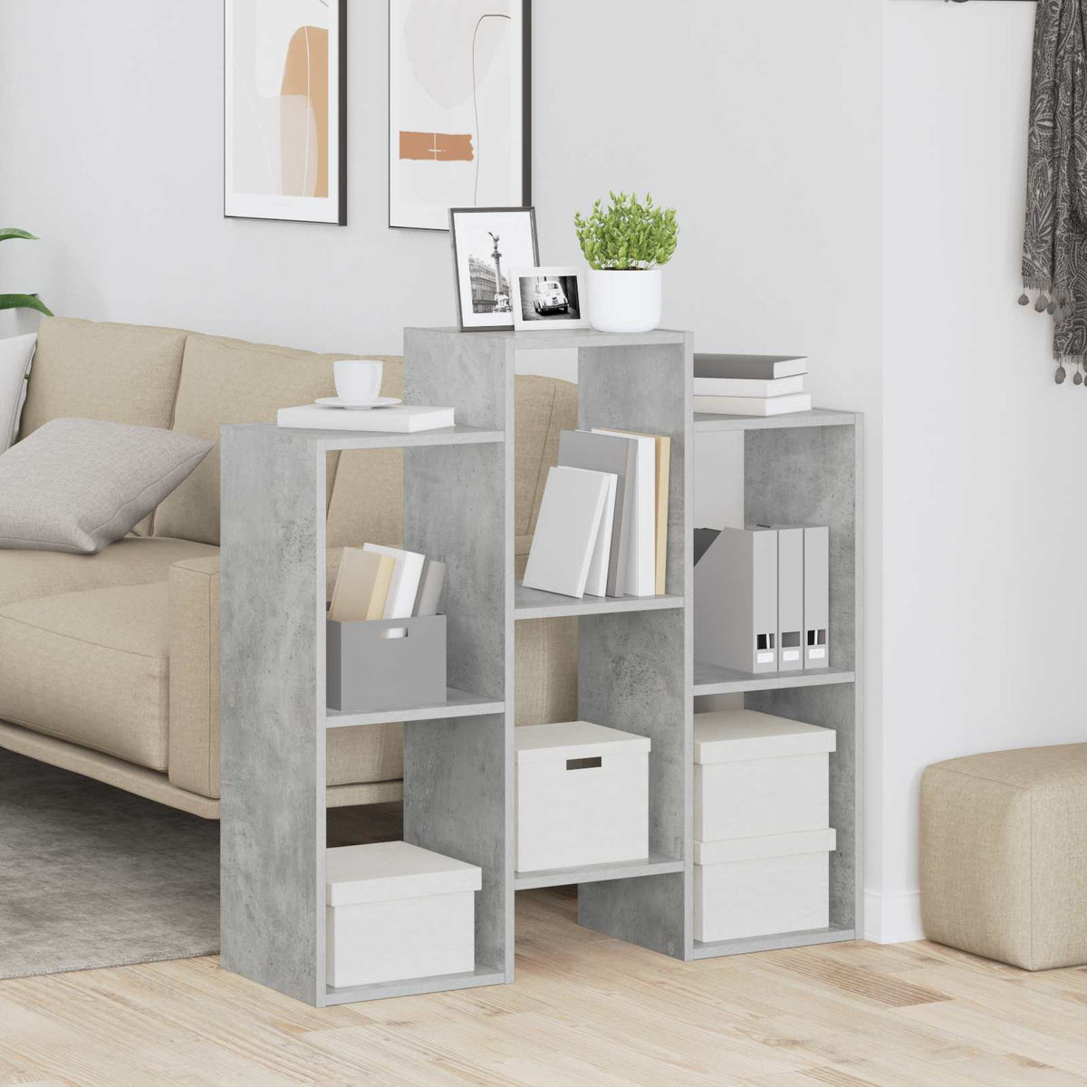 Sideboard Beton Grå 90 x 30 x 90 cm