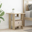 Sengebord 2 stk. Sonoma eg 41 x 40 x 45 cm Konstrueret træ