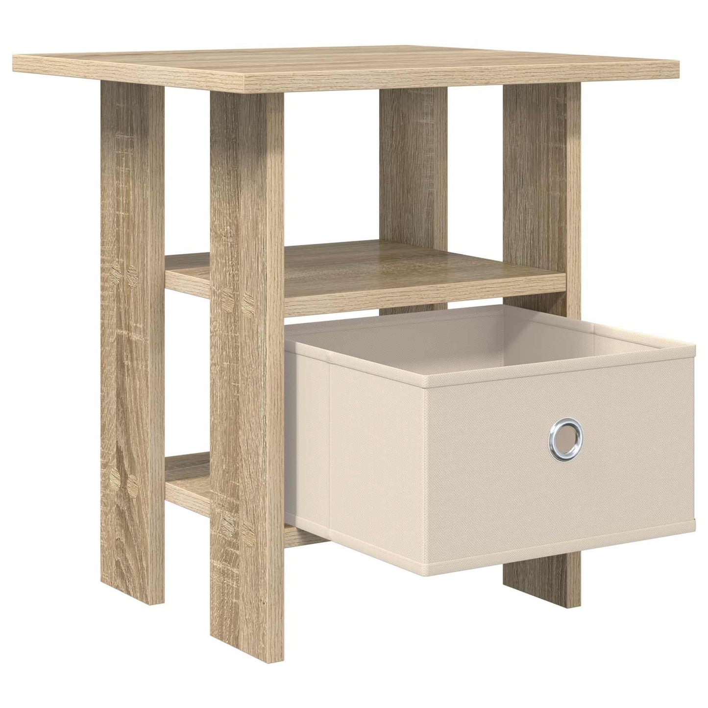 Sengebord 2 stk. Sonoma eg 41 x 40 x 45 cm Konstrueret træ