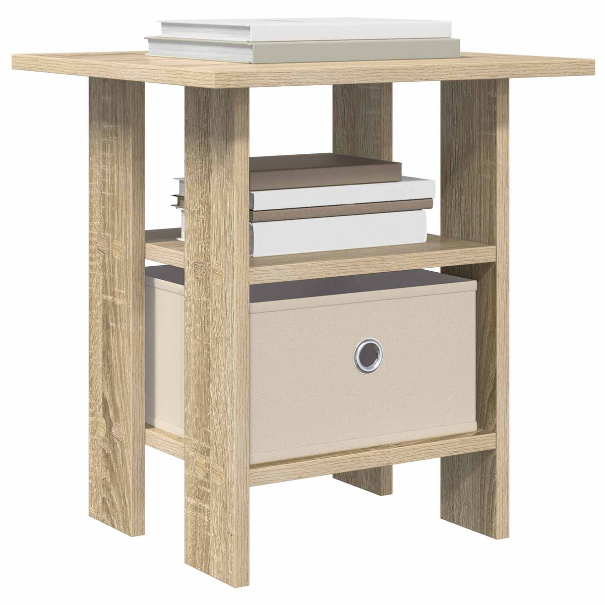 Sengebord 2 stk. Sonoma eg 41 x 40 x 45 cm Konstrueret træ