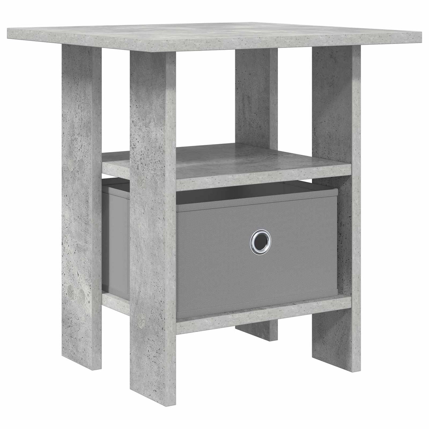 Sengebord Beton Grå 41 x 40 x 45 cm Konstrueret træ