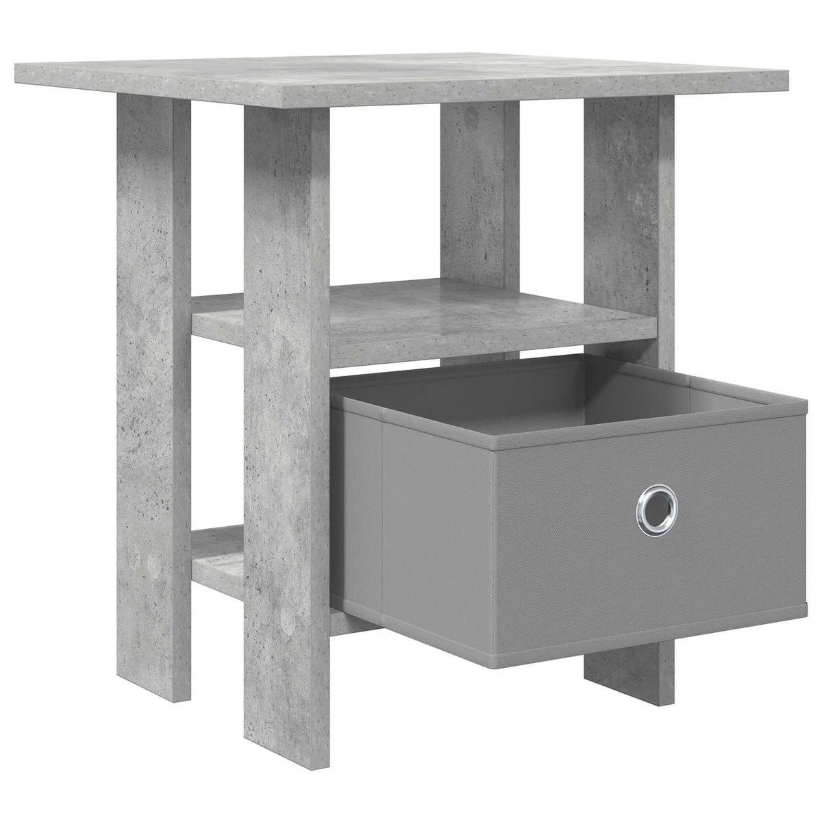 Sengebord Beton Grå 41 x 40 x 45 cm Konstrueret træ