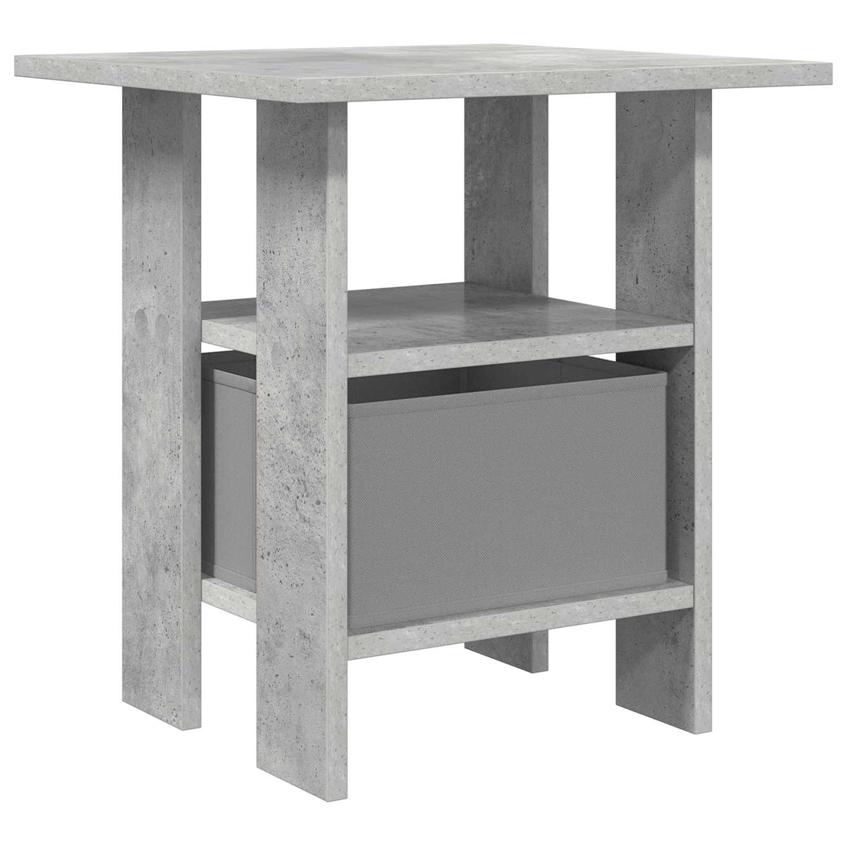 Sengebord 2 stk. Beton Grå 41 x 40 x 45 cm Konstrueret træ