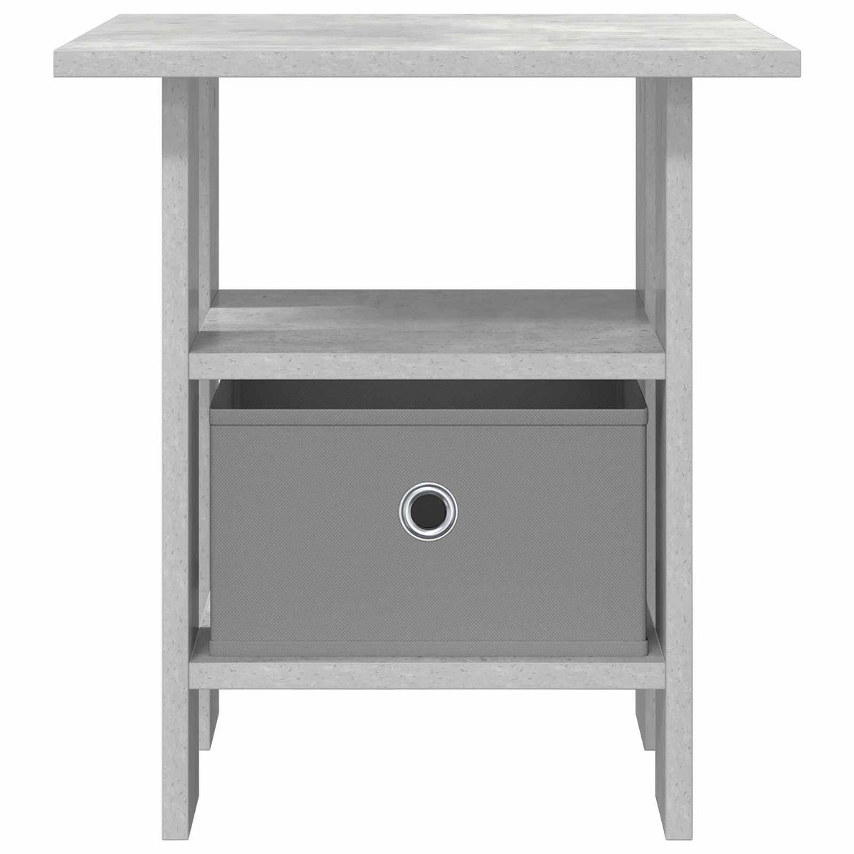 Sengebord 2 stk. Beton Grå 41 x 40 x 45 cm Konstrueret træ