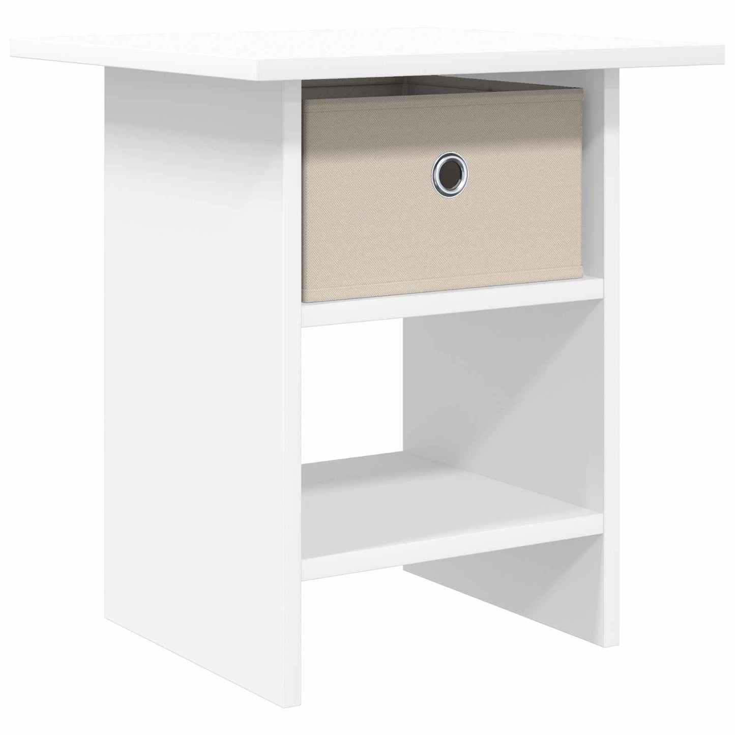 Sengebord Hvid 41 x 40 x 45 cm Konstrueret træ