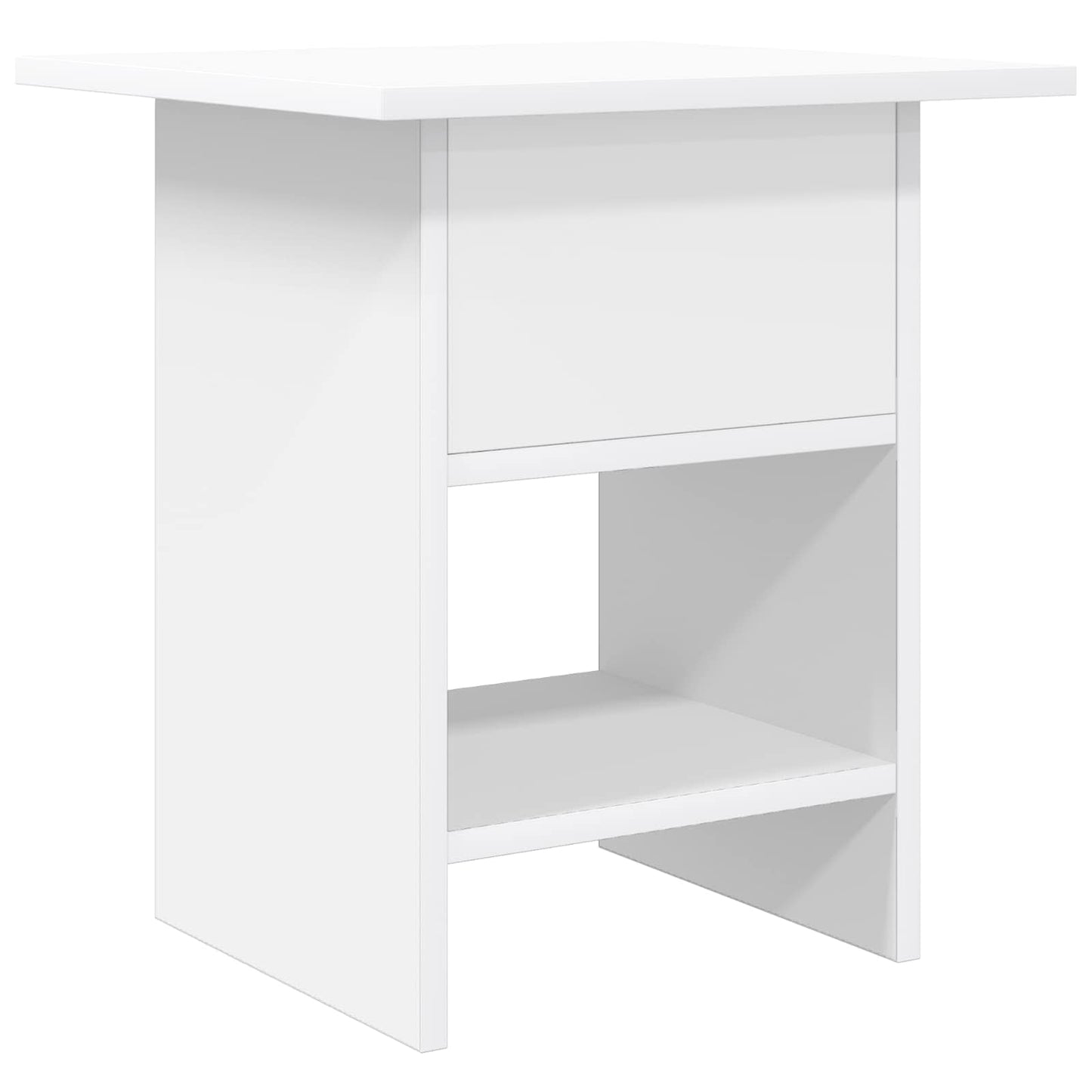 Sengebord Hvid 41 x 40 x 45 cm Konstrueret træ