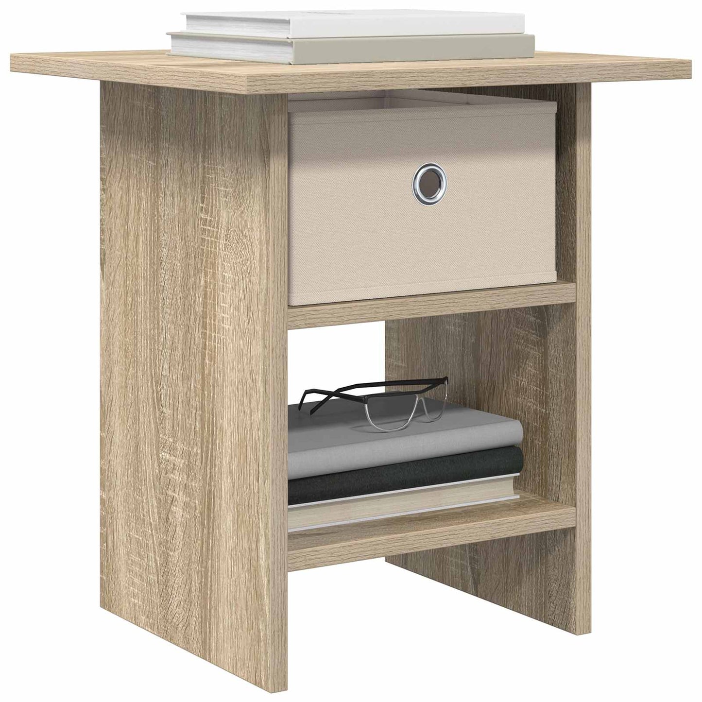 Sengebord Sonoma eg 41 x 40 x 45 cm Konstrueret træ
