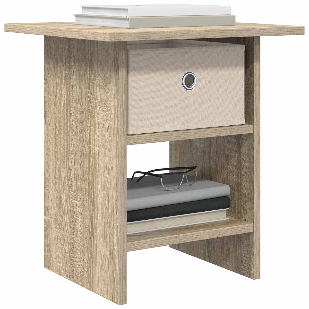 Sengebord 2 stk. Sonoma eg 41 x 40 x 45 cm Konstrueret træ