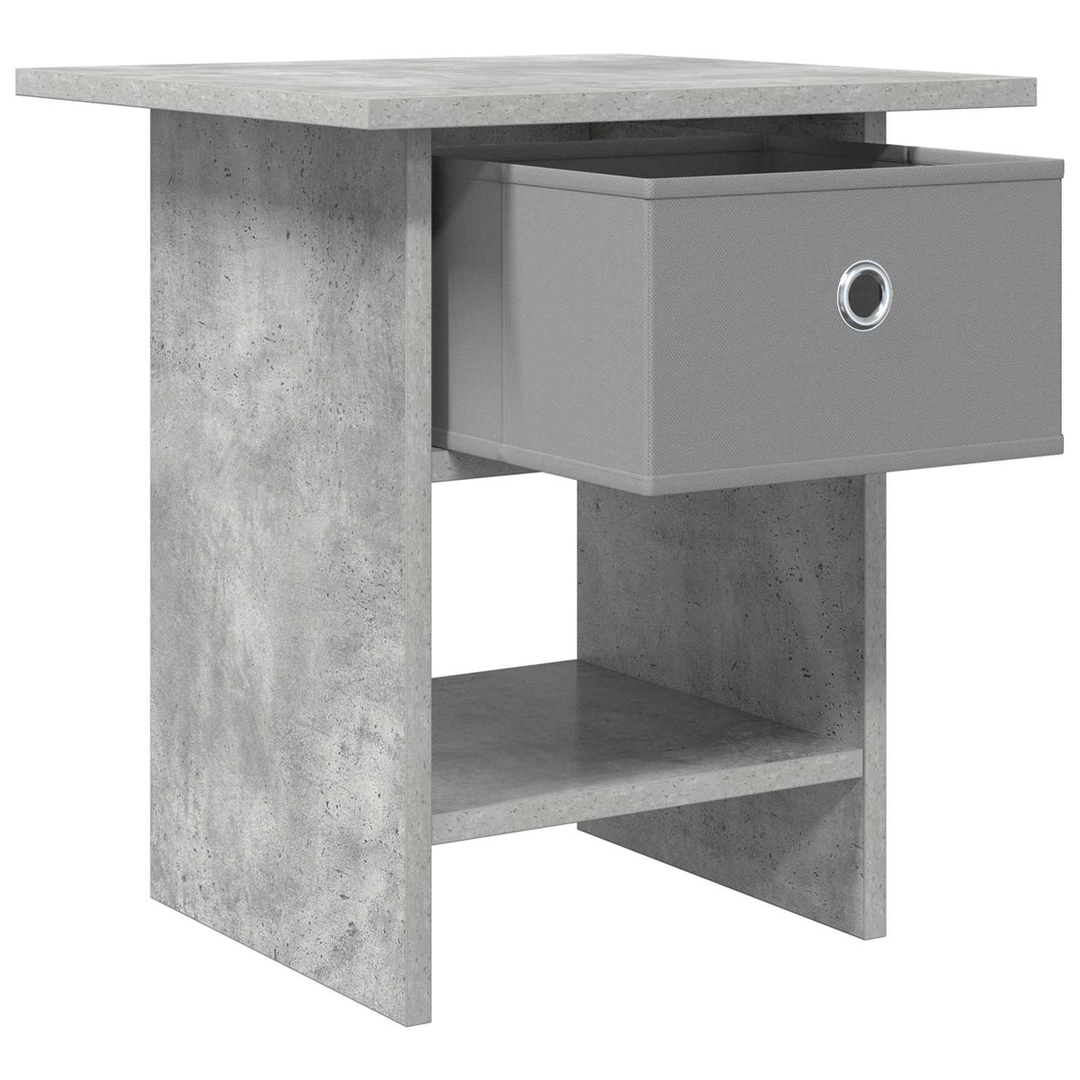 Sengebord Beton Grå 41 x 40 x 45 cm Konstrueret træ